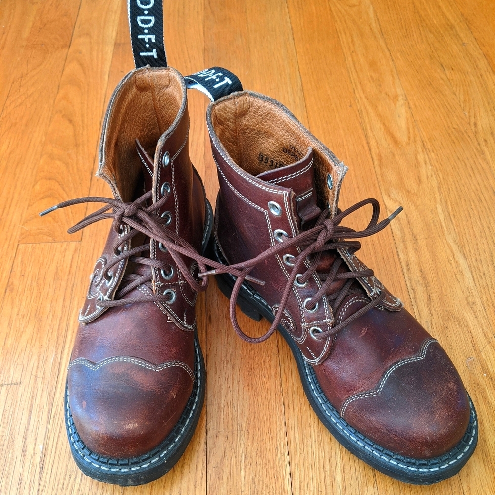 John Fluevog Derby Swirl Classic Lace-up Boot